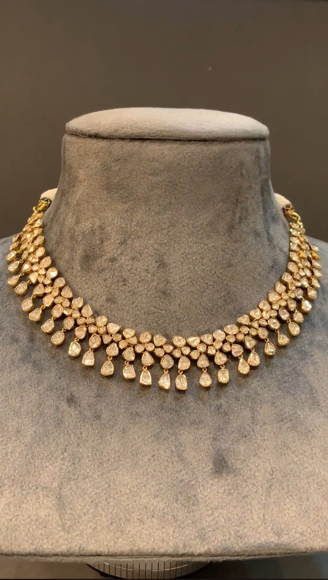Sonia Cluster Polki Necklace