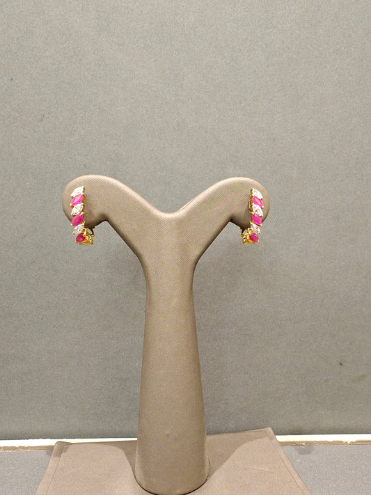 Paris Ruby Hoops