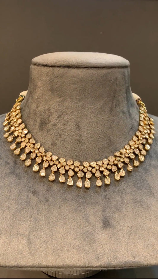 Sonia Cluster Polki Necklace