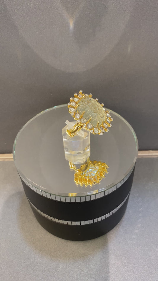 Ocean Square Polki Ring