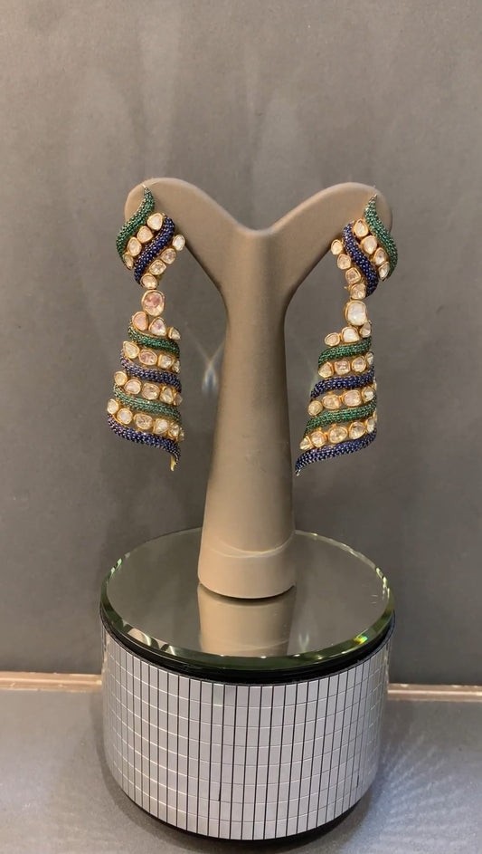 Sheetal Twirl Long Earring